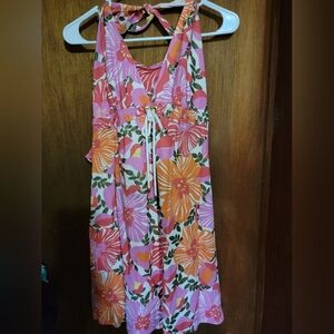 Lilly Pulitzer Pink and Orange Floral Dress